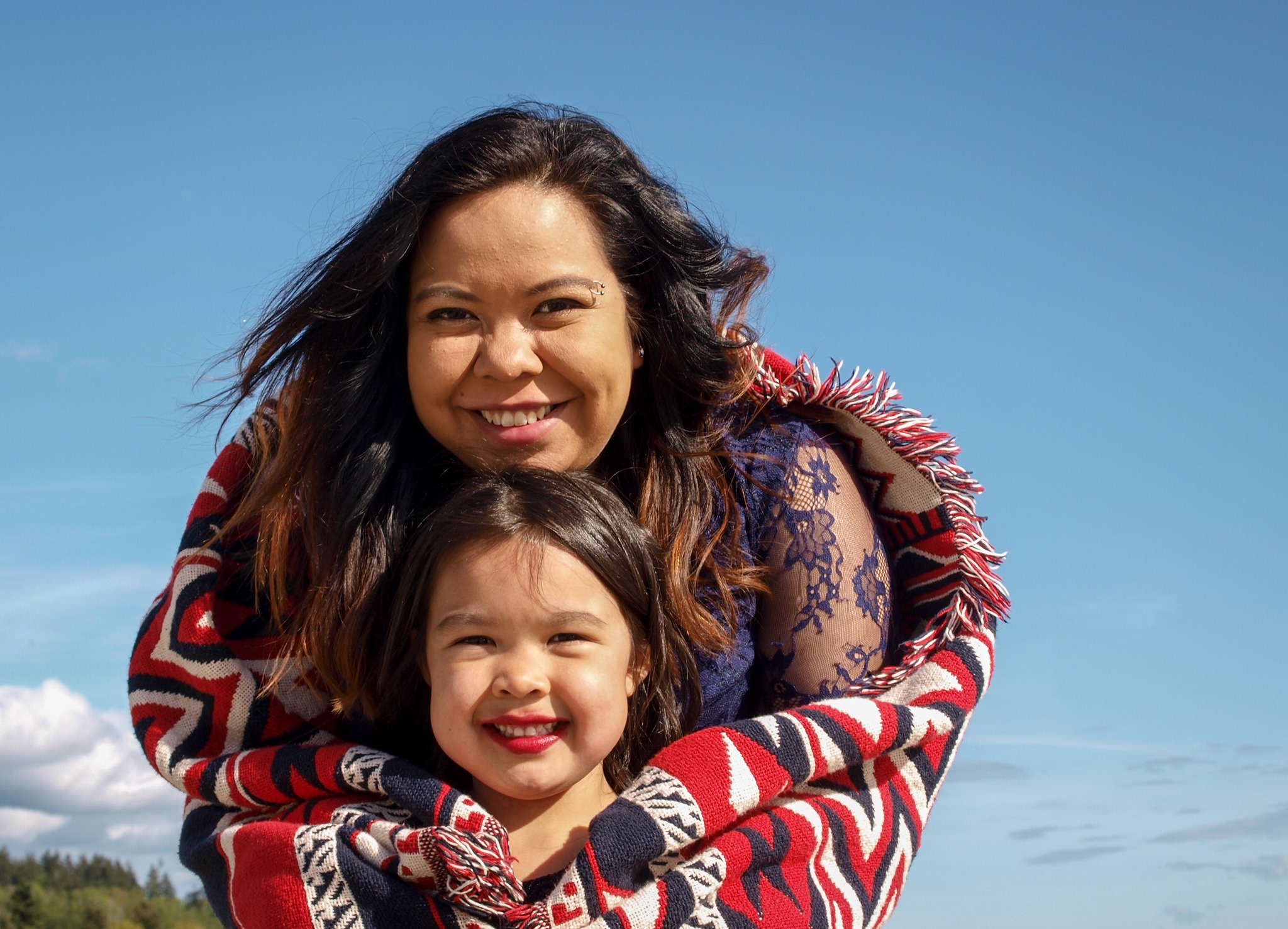 Koosen and her daughter Amaya Gonzales. Koosen grew up speaking Ayajuthum, and now surrounds herself in it at home and at work. Photo submitted by Koosen.